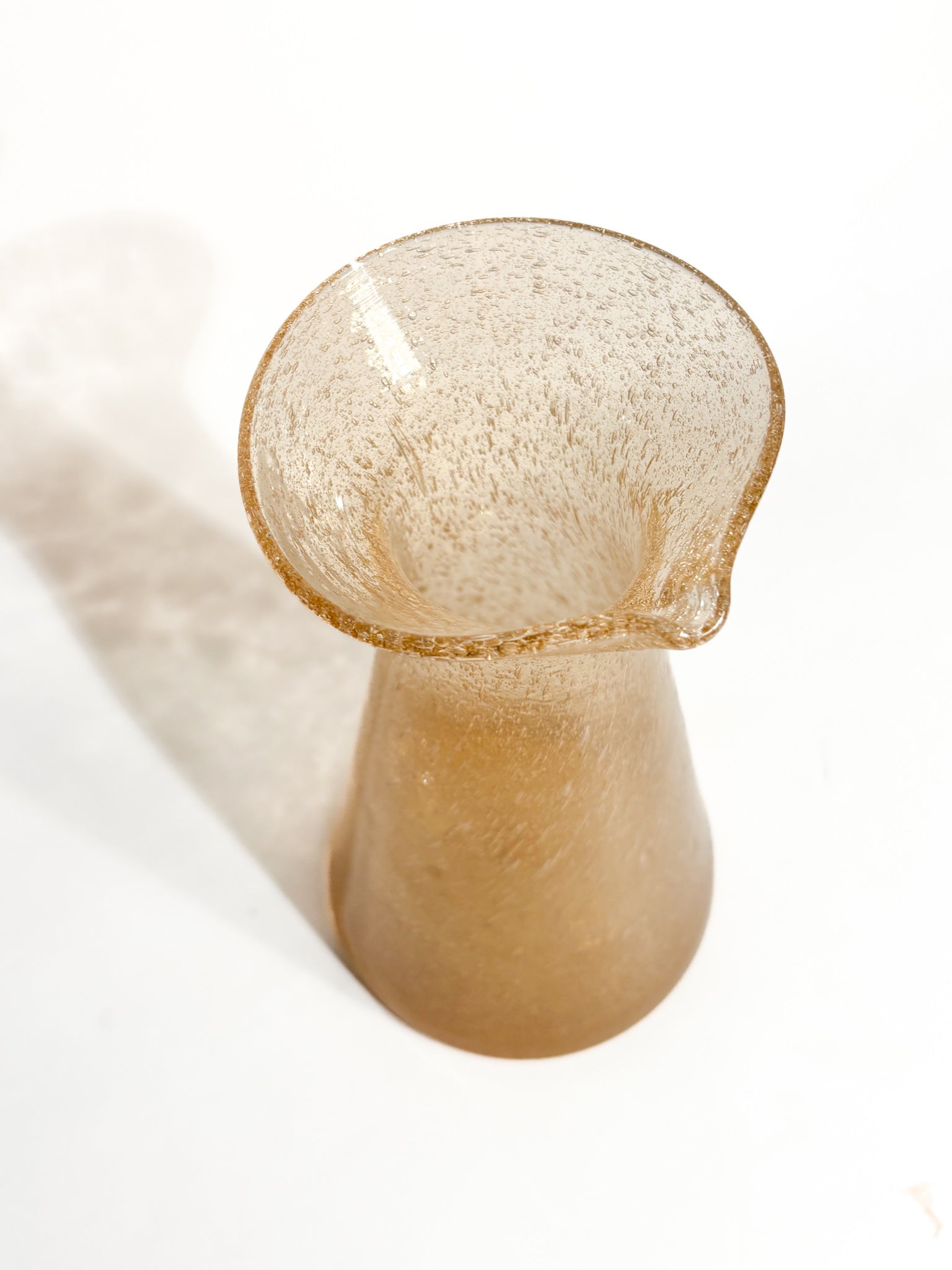 Vaso Caraffa in Vetro di Murano Pulegoso di Archimede Seguso Anni 50