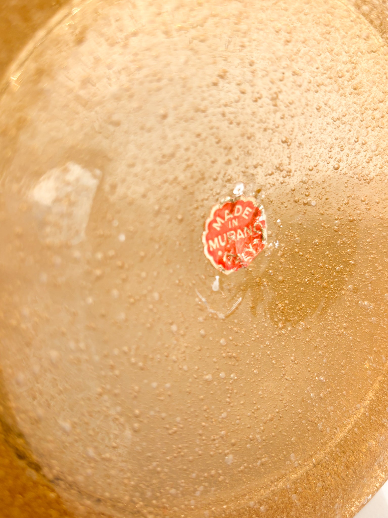 Vaso Caraffa in Vetro di Murano Pulegoso di Archimede Seguso Anni 50