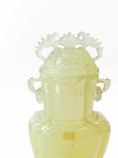 Chinese Jade Vase with Lid and Base from the 1950s
