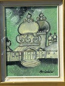 Dipinto Olio su Tela di Venezia di Remo Brindisi Anni 70