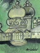 Dipinto Olio su Tela di Venezia di Remo Brindisi Anni 70