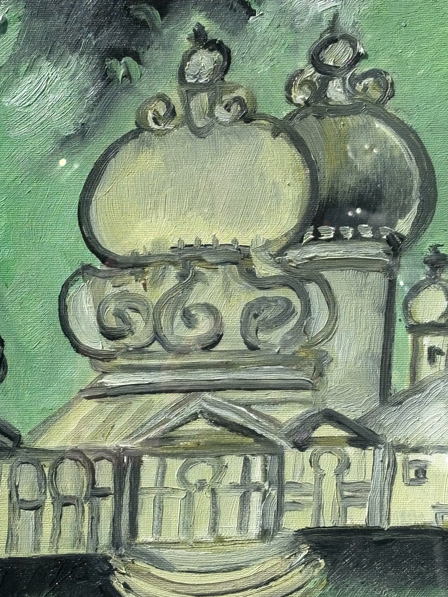 Oil Painting on Canvas of Venice by Remo Brindisi 70s