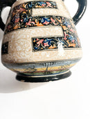 Vaso in Ceramica di Molaroni Dipinta a Mano Anni 40