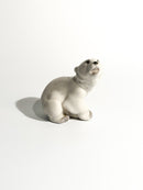 Russian Ceramic Polar Bear Figurine from the 1950s