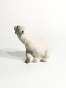 Russian Ceramic Polar Bear Figurine from the 1950s