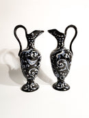 Pair of Hand-painted Ceramic Jugs by Alfredo Cartoceti Pesaro, 1920s