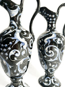 Pair of Hand-painted Ceramic Jugs by Alfredo Cartoceti Pesaro, 1920s