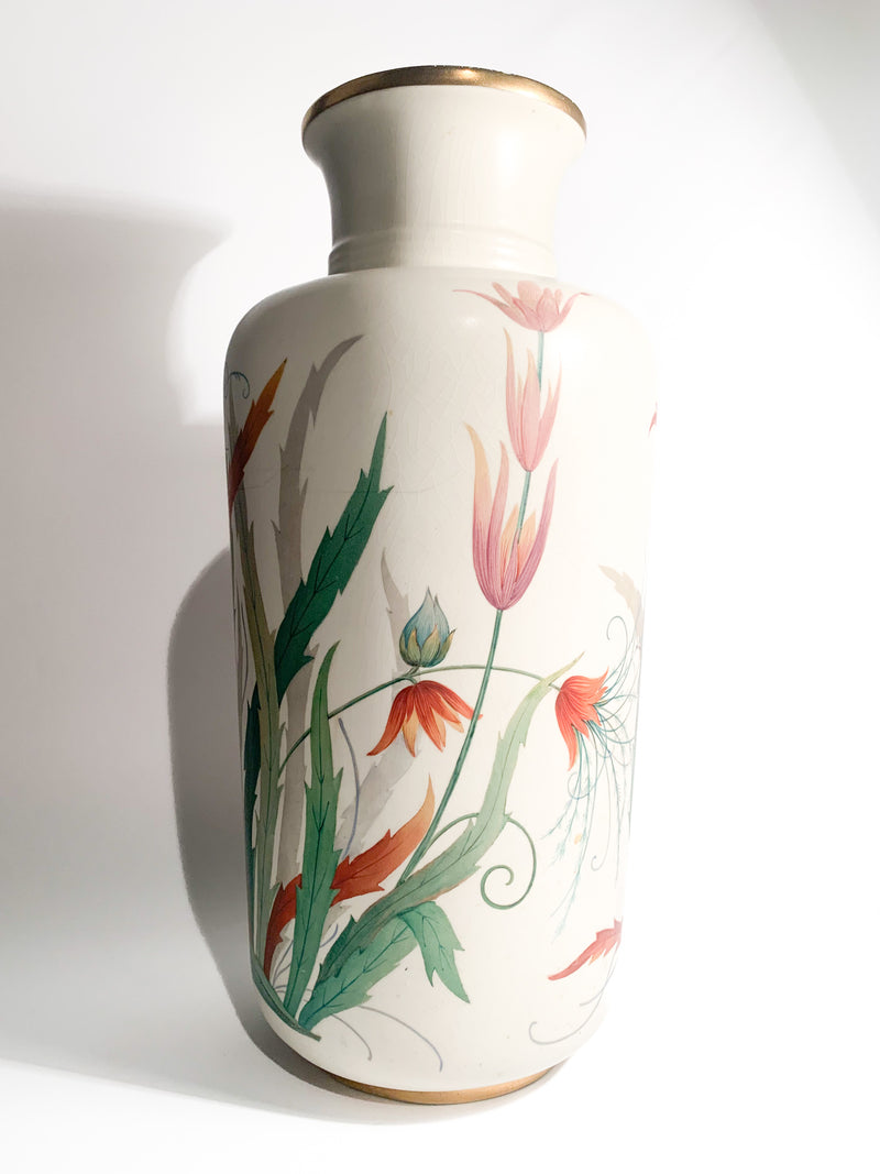 Vaso in Porcellana di Richard Ginori Dipinto a Mano Anni 20