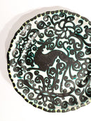 Piatto Decorativo in Ceramica Dipinta a Mano di Giacomo Dolcetti Anni 30