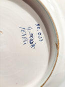 Piatto Decorativo in Ceramica Dipinta a Mano di Giacomo Dolcetti Anni 30