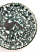 Piatto Decorativo in Ceramica Dipinta a Mano di Giacomo Dolcetti Anni 30