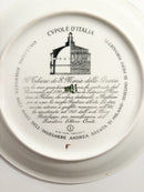Serie da Sette Piatti "Cupole d'Italia" di Piero Fornasetti Anni '60