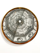 Serie da Sette Piatti "Cupole d'Italia" di Piero Fornasetti Anni '60