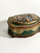 Scatola in Porcellana di Vienna Dipinta a Mano Primi Novecento