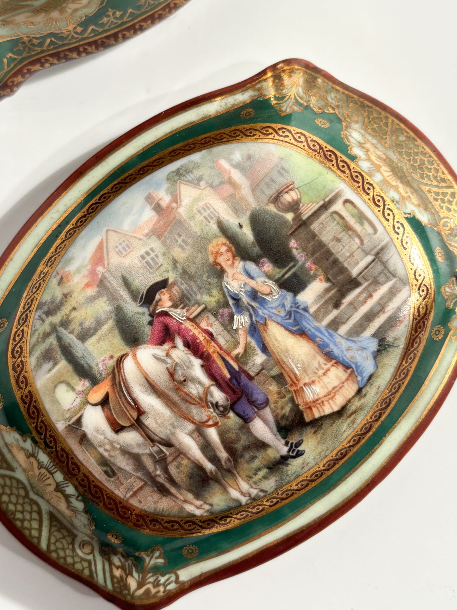 Vienna Porcelain Box Hand-Painted Early Twentieth Century