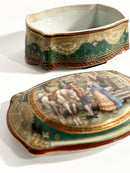 Scatola in Porcellana di Vienna Dipinta a Mano Primi Novecento