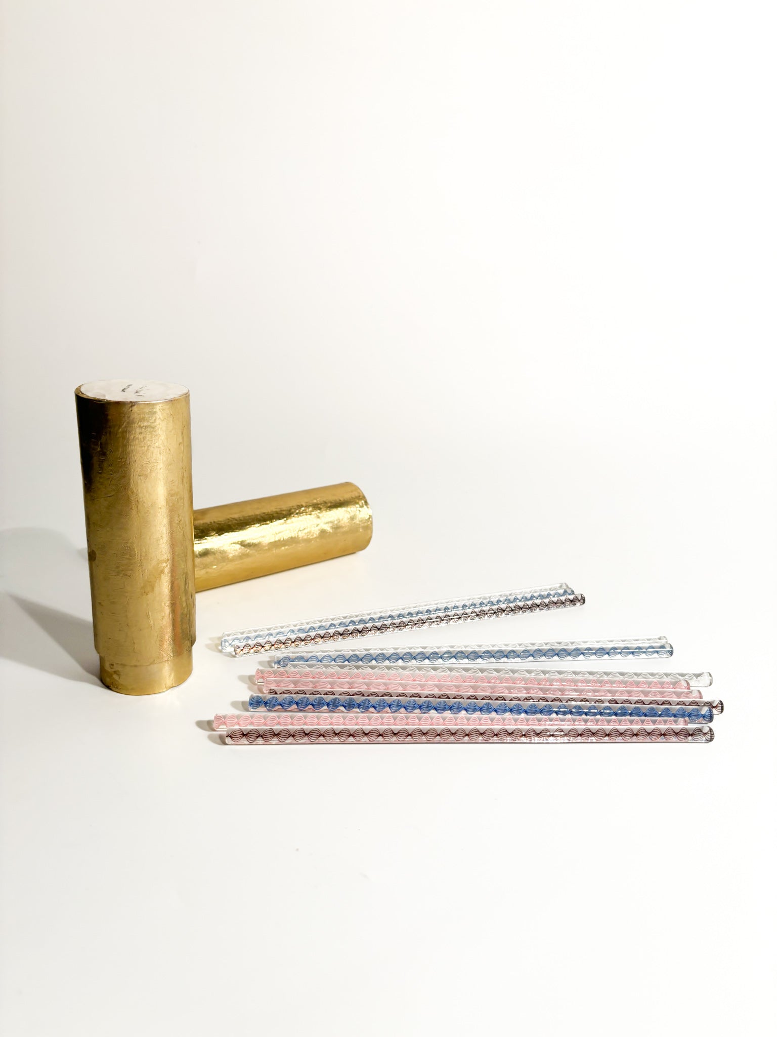 Set of 12 Murano Glass Cocktail Sticks by Venini from the 1980s