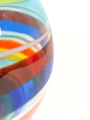 Vaso in vetro di Murano Multicolore Soffiato a Mano di La Murrina Anni 80