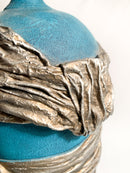 Blue and White Ceramic Vase by Zaccagnini from the 1950s