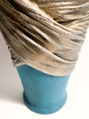 Blue and White Ceramic Vase by Zaccagnini from the 1950s