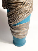 Blue and White Ceramic Vase by Zaccagnini from the 1950s