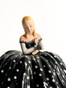 Figurine of Lady in Majolica Ceramic by Tarcisio Tosin, 1950s