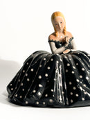 Figurine of Lady in Majolica Ceramic by Tarcisio Tosin, 1950s