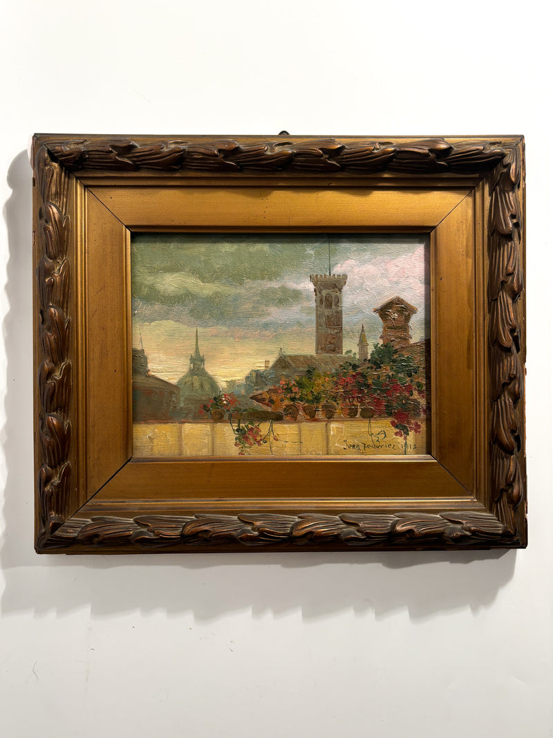 Oil on Panel Painting by Jean Fournier from 1913