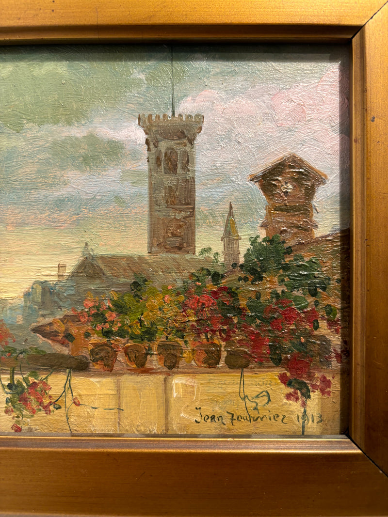 Oil on Panel Painting by Jean Fournier from 1913