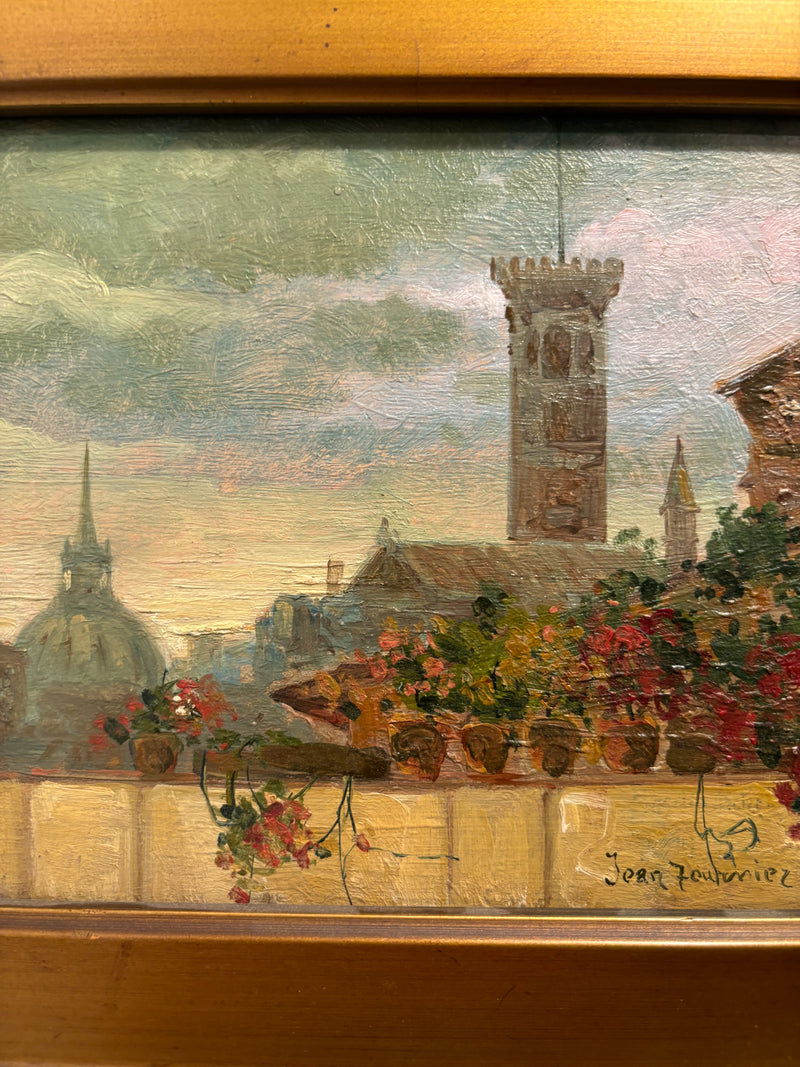 Oil on Panel Painting by Jean Fournier from 1913