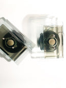 Pair of Veca Light Blue and Gray Crystal Wall Lights from 1970s