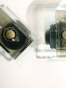 Pair of Veca Light Blue and Gray Crystal Wall Lights from 1970s