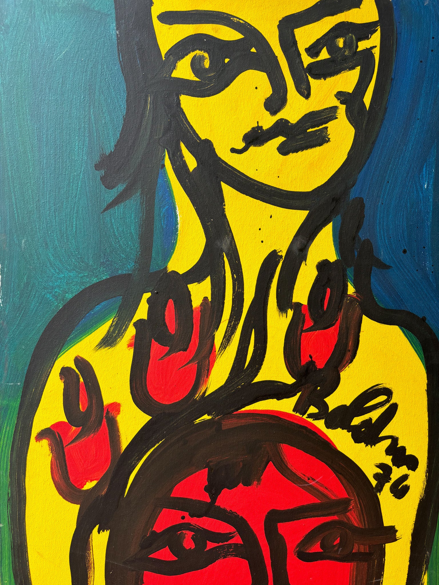 Figurative Oil Painting on Canvas by Gustavo Boldrini from 1976