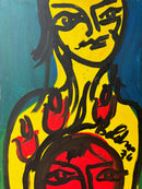 Dipinto Figurativo Olio su Tela di Gustavo Boldrini del 1976