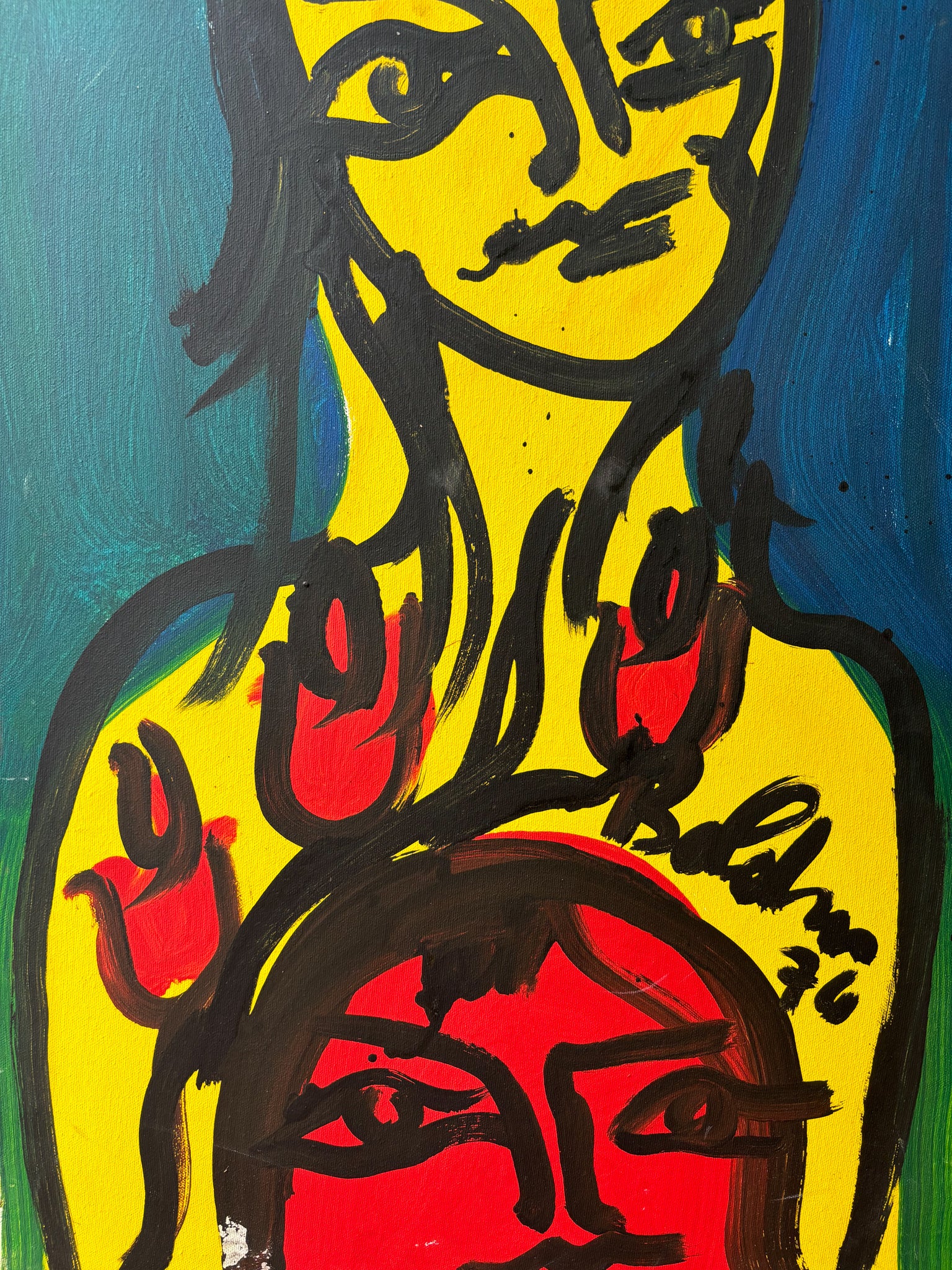 Figurative Oil Painting on Canvas by Gustavo Boldrini from 1976