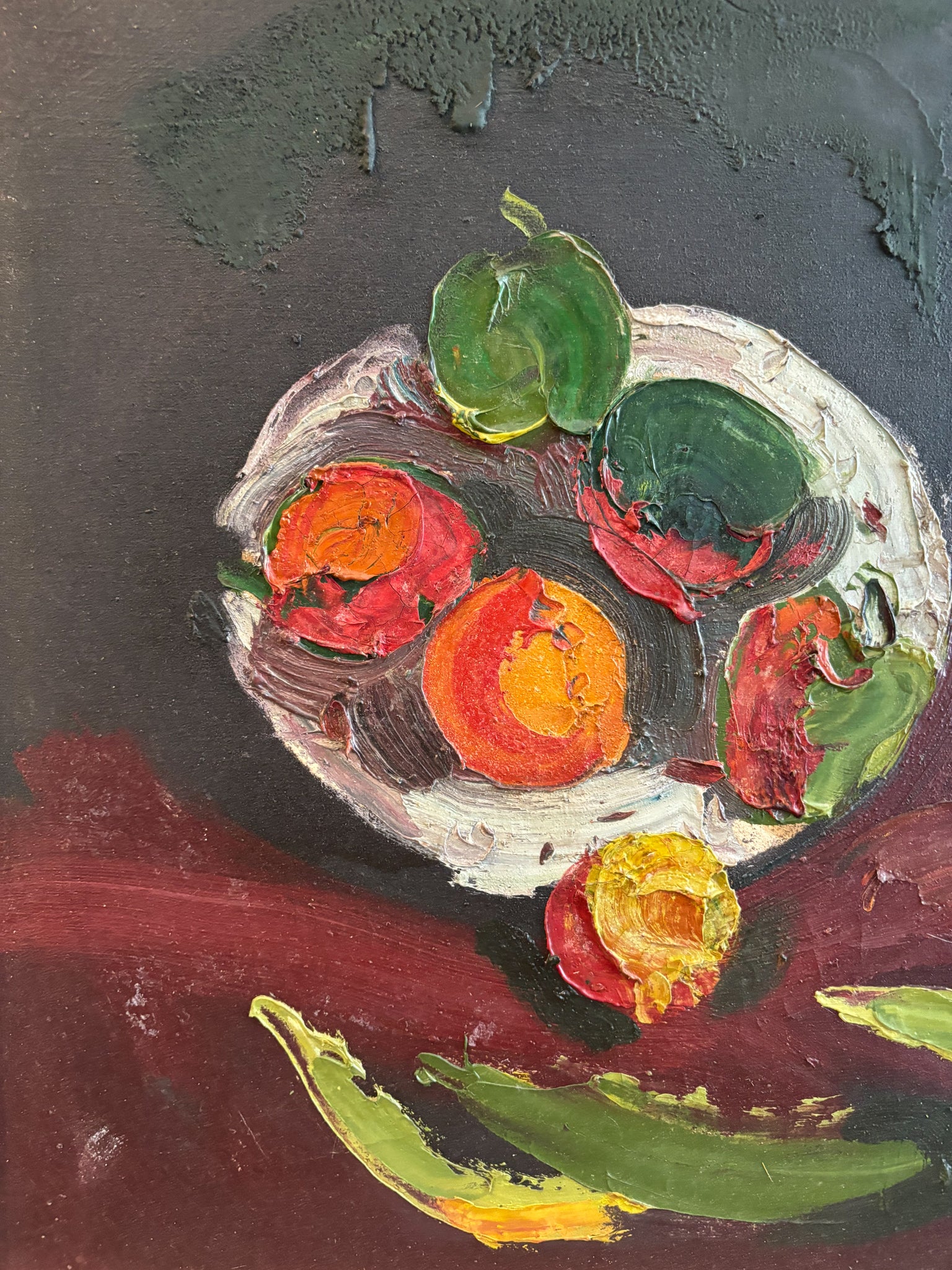 Oil on Canvas Still Life Painting by Attilio Alfieri, 1970s