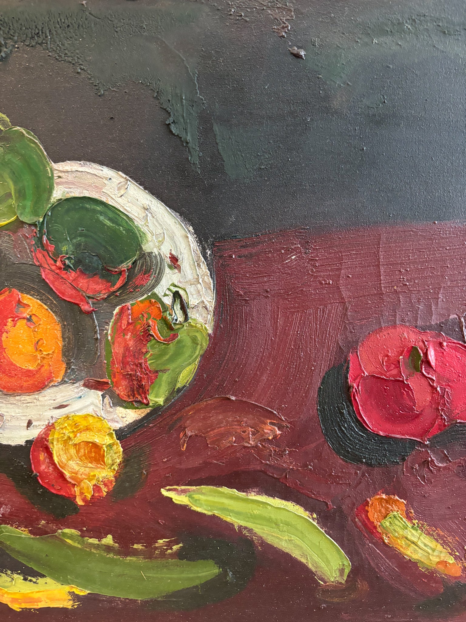 Oil on Canvas Still Life Painting by Attilio Alfieri, 1970s