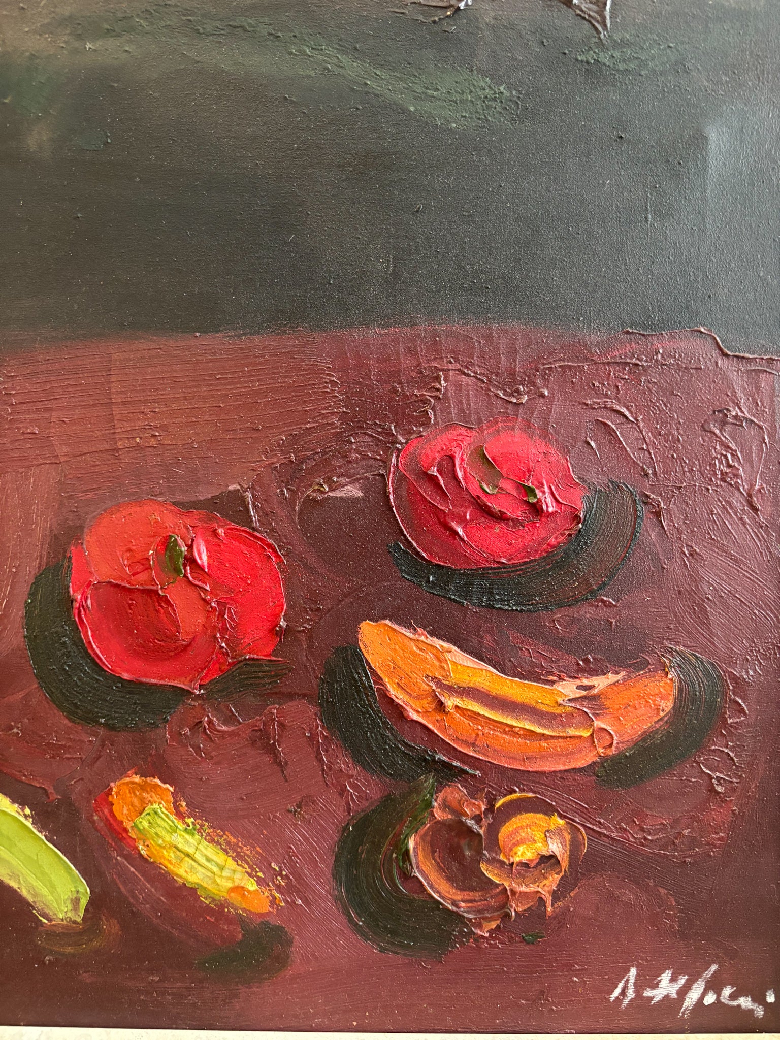 Oil on Canvas Still Life Painting by Attilio Alfieri, 1970s