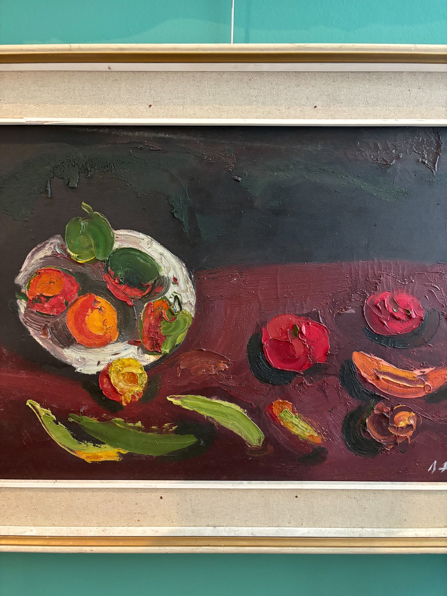 Oil on Canvas Still Life Painting by Attilio Alfieri, 1970s