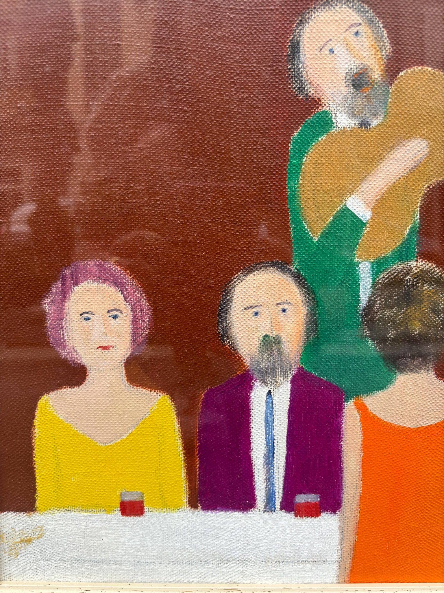 Oil Painting on Canvas by Walter Pozzi, 1970s