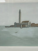 Litografia di Marina Veneziana di Virgilio Guidi Anni 70