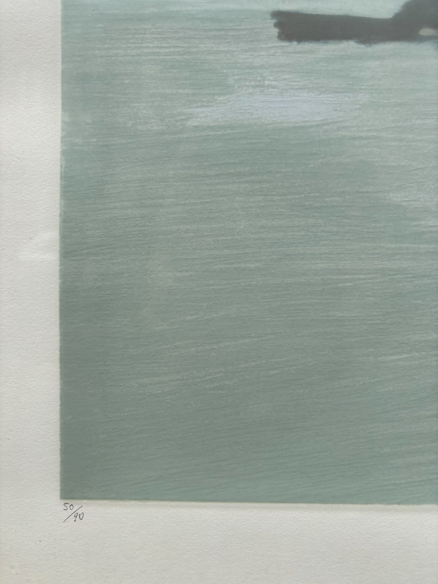 Lithograph of Venetian Landscape by Virgilio Guidi, 1970s