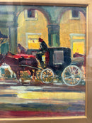 Dipinto Olio su Tela di Paesaggio Urbano di Renato Natali Anni 60