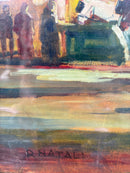 Dipinto Olio su Tela di Paesaggio Urbano di Renato Natali Anni 60