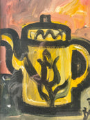 Oil Painting on Canvas of Still Life with Coffee Pot by Gustavo Boldrini 70s