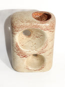 Vaso a Forma Astratta con Doppio Buco Anni 60