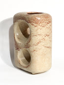 Vaso a Forma Astratta con Doppio Buco Anni 60