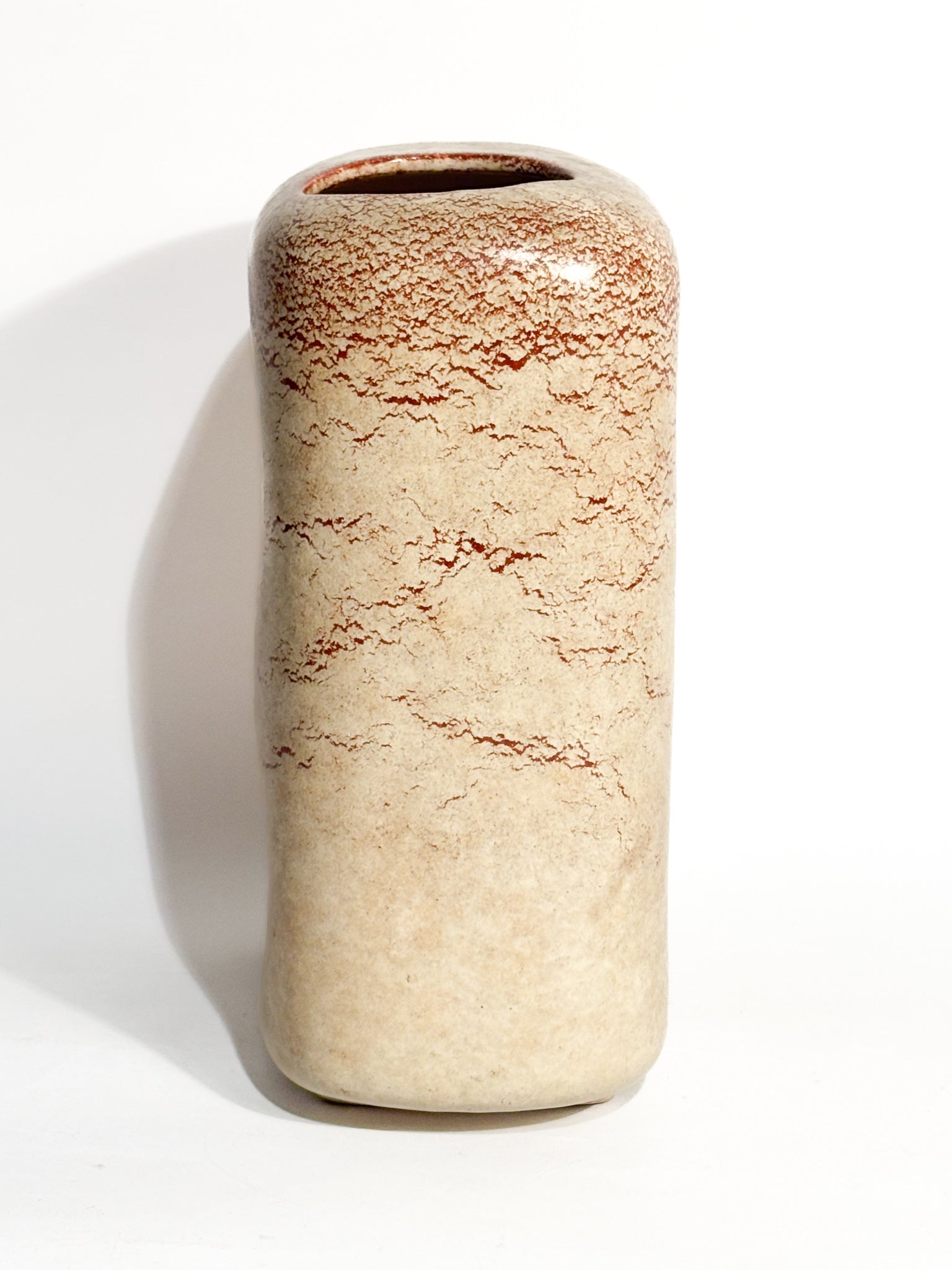 Vaso a Forma Astratta con Doppio Buco Anni 60