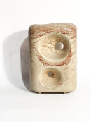 Vaso a Forma Astratta con Doppio Buco Anni 60