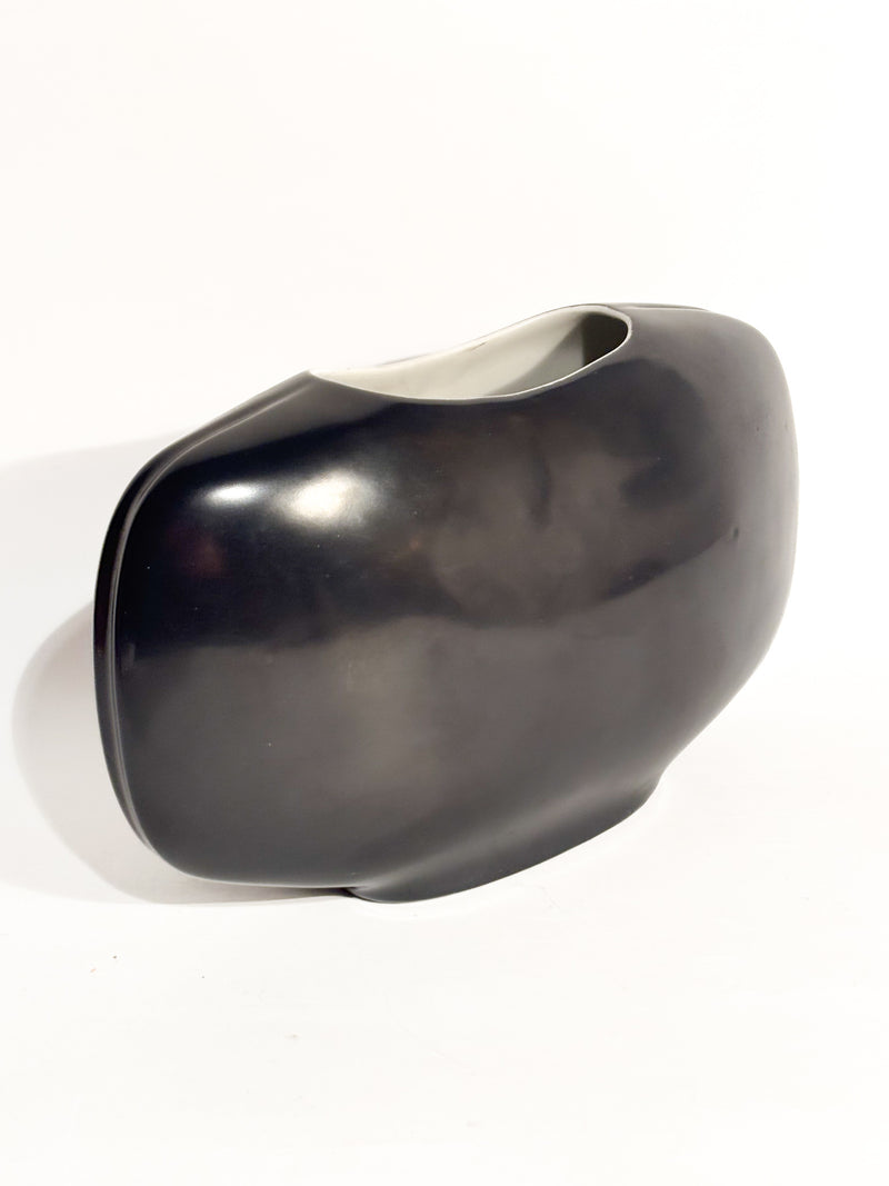 Vaso in Porcellana Dipinta a mano di C.A.B. Firenze Anni 60